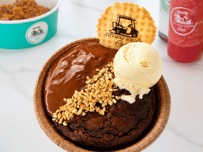The perfect round brownie